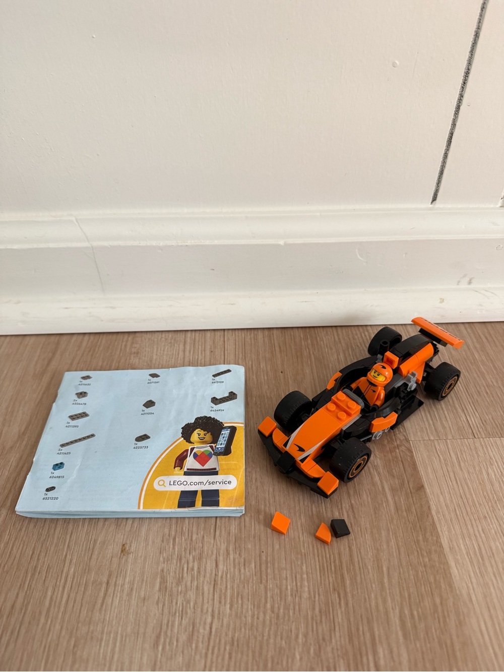 LEGO Orange Race Car Set
